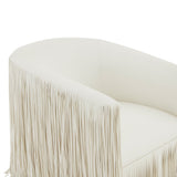 Isle - Swivel Chair With Fringe Accent