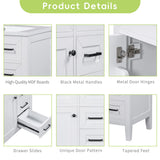 Modern Bathroom Vanity With Sink Combo, 3 Drawers