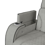 Blitz - Motion Loveseat With Console, And LED