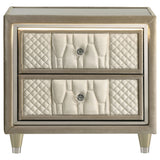 Mika - 2 Drawer LED Nightstand With USB