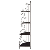 4 Shelf Corner Bookcase - Cappuccino