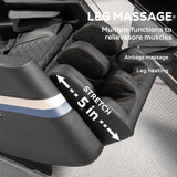 Massage Chair Recliner & Zero Gravity & Full Body Air Pressure - Black