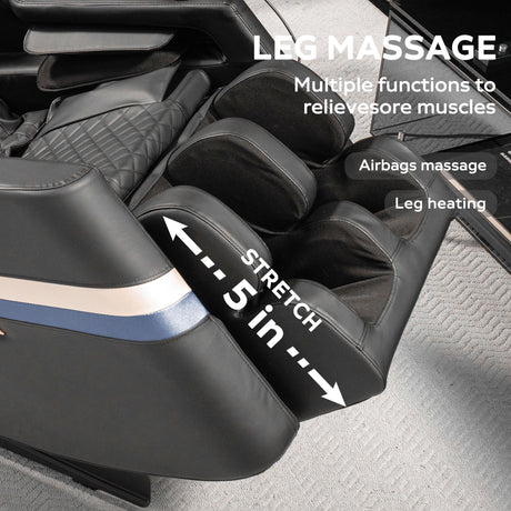 Massage Chair Recliner & Zero Gravity & Full Body Air Pressure - Black