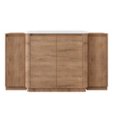 Freestanding Bathroom Vanity With Sink, 2 Small Storage Cabinets, Soft Close Doors