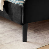 Upholstered Platform Bed Frame With 2 Storage Drawers And Adjustable Sofa Bed