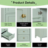 Bathroom Vanity With Sink, Cabinet With 3 Drawers And Adjustable Shelf