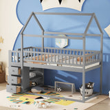Bunk Bed With Shelves And Drawers, Storage Focused Design