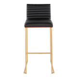 Mason Mara - Contemporary Versatile Desig Fixed Height Barstool (Set of 2)