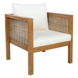 2 Piece Outdoor Armchair Set With Cushion