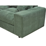 Sectional Sofa With 2 Ottomans And Toss Pillows