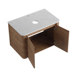 Wall Mounted Bathroom Vanity With Soft Close Door, Excluding Sink