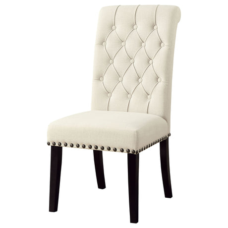 Button Tufted Side Chairs (Set of 2) - Beige