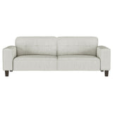 Xana - 2 Piece Upholstered Track Arm Sofa Set - Greige