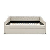 Upholstered Daybed With USB Charging & Pull Out Bed