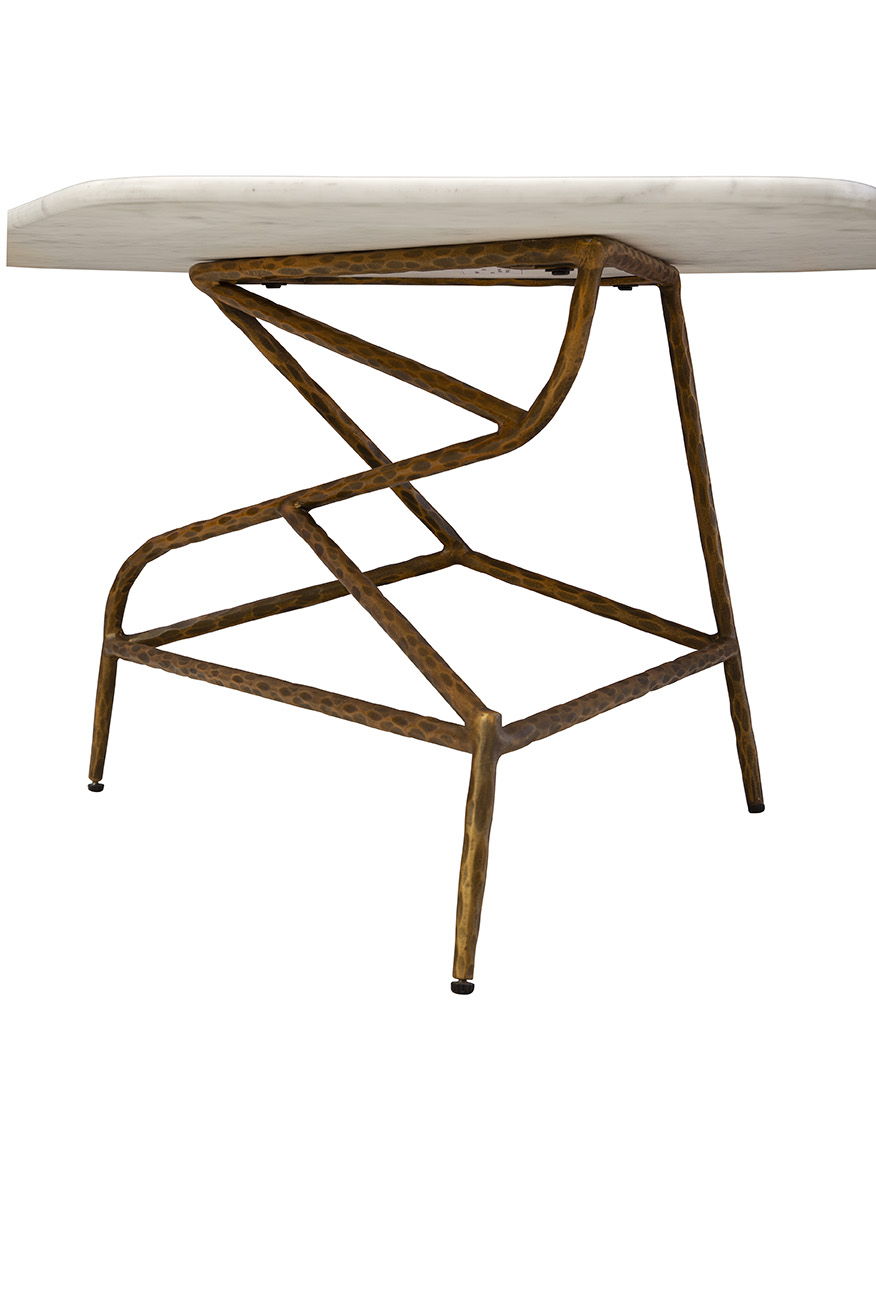 Bechamel - Coffee And End Table Set - White / Gold