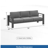 Outdoor Patio Set, All-Weather With Thick Cushions