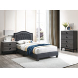 European Style Bed, Button Tufted Headboard