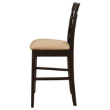 Gabriel Lattice Back Counter Chair Cappuccino - Set of 2