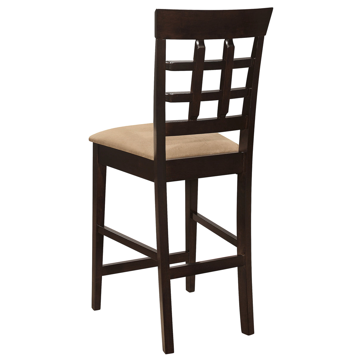 Gabriel Lattice Back Counter Chair Cappuccino - Set of 2