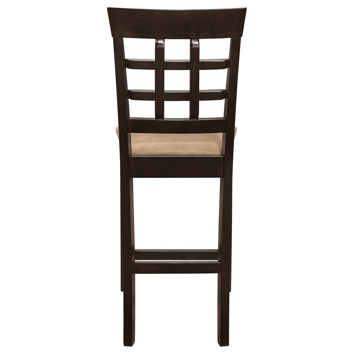 Gabriel Lattice Back Counter Chair Cappuccino - Set of 2
