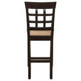 Gabriel Lattice Back Counter Chair Cappuccino - Set of 2
