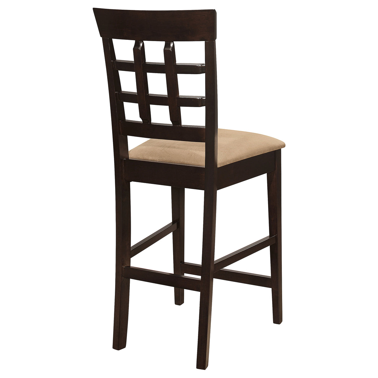 Gabriel Lattice Back Counter Chair Cappuccino - Set of 2
