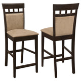 Gabriel Closed Back Counter Chair Cappuccino, Set of 2