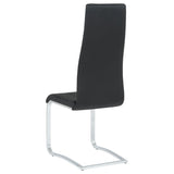 Montclair Upholstered Dining Side Chair Black, Set of 4