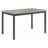 Garza 5-Piece Rectangular Dining Table Set in Grey