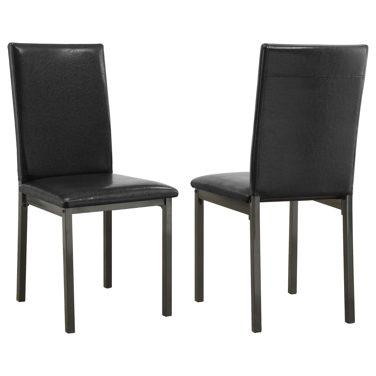 Garza Upholstered Dining Side Chair Black - Set of 2