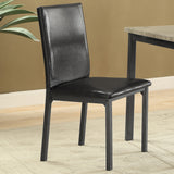 Garza Upholstered Dining Side Chair Black - Set of 2