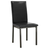 Garza Upholstered Dining Side Chair Black - Set of 2