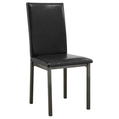 Garza Upholstered Dining Side Chair Black - Set of 2