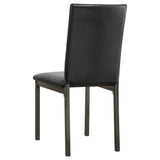 Garza Upholstered Dining Side Chair Black - Set of 2