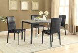 Garza Upholstered Dining Side Chair Black - Set of 2