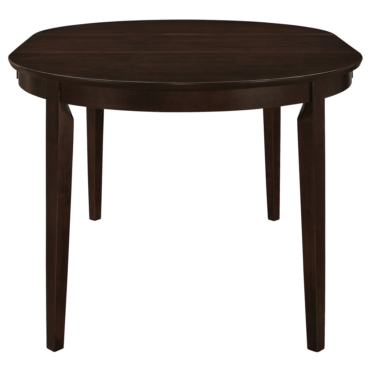 Gabriel Oval 60-inch Extension Dining Table, Cappuccino