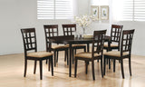 Gabriel Oval 60-inch Extension Dining Table, Cappuccino