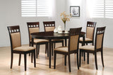 Gabriel Oval 60-inch Extension Dining Table, Cappuccino