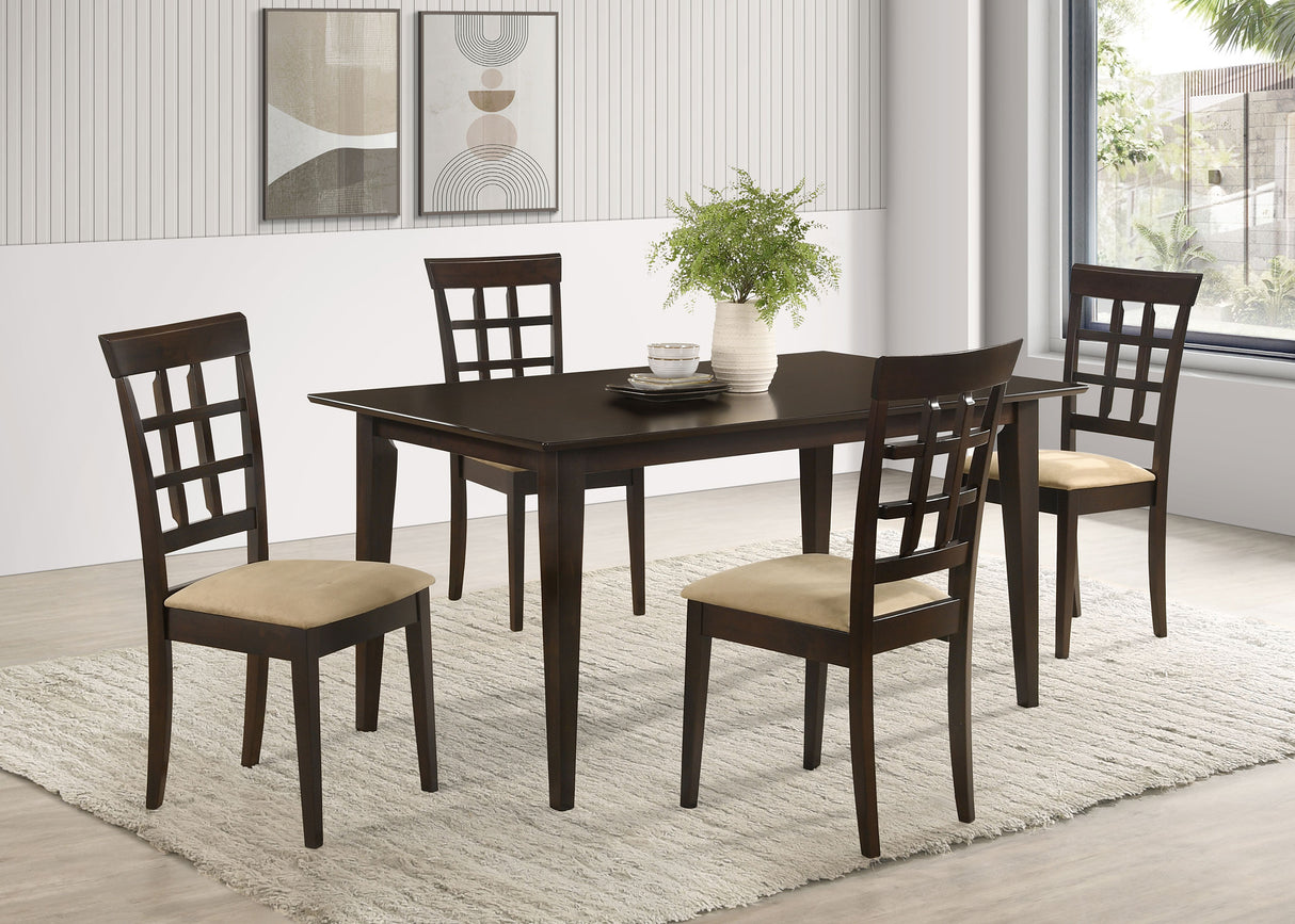 Gabriel 5-Piece Cappuccino Dining Set - 59-Inch Rectangular