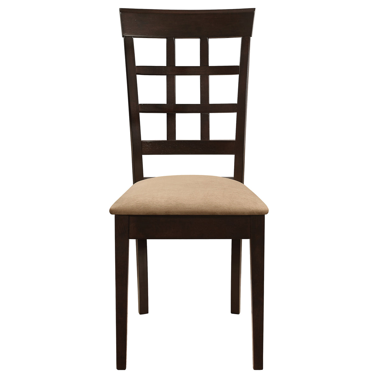 Gabriel Lattice Back Dining Side Chair Cappuccino - Set of 2