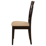 Gabriel Lattice Back Dining Side Chair Cappuccino - Set of 2