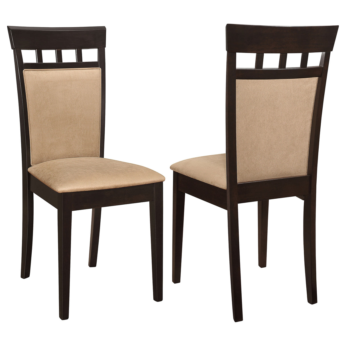 Gabriel Closed Back Dining Side Chair Cappuccino, Set of 2