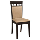 Gabriel Closed Back Dining Side Chair Cappuccino, Set of 2