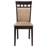 Gabriel Closed Back Dining Side Chair Cappuccino, Set of 2