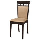 Gabriel Closed Back Dining Side Chair Cappuccino, Set of 2