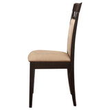 Gabriel Closed Back Dining Side Chair Cappuccino, Set of 2