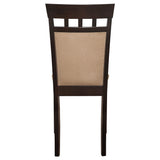 Gabriel Closed Back Dining Side Chair Cappuccino, Set of 2