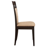 Gabriel Closed Back Dining Side Chair Cappuccino, Set of 2
