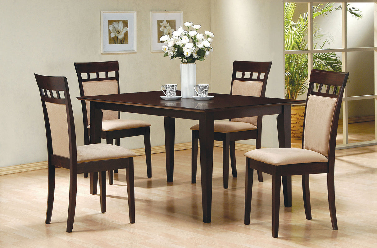 Gabriel Closed Back Dining Side Chair Cappuccino, Set of 2