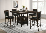 Jaden 5-Piece Square Counter Height Dining Set, Espresso